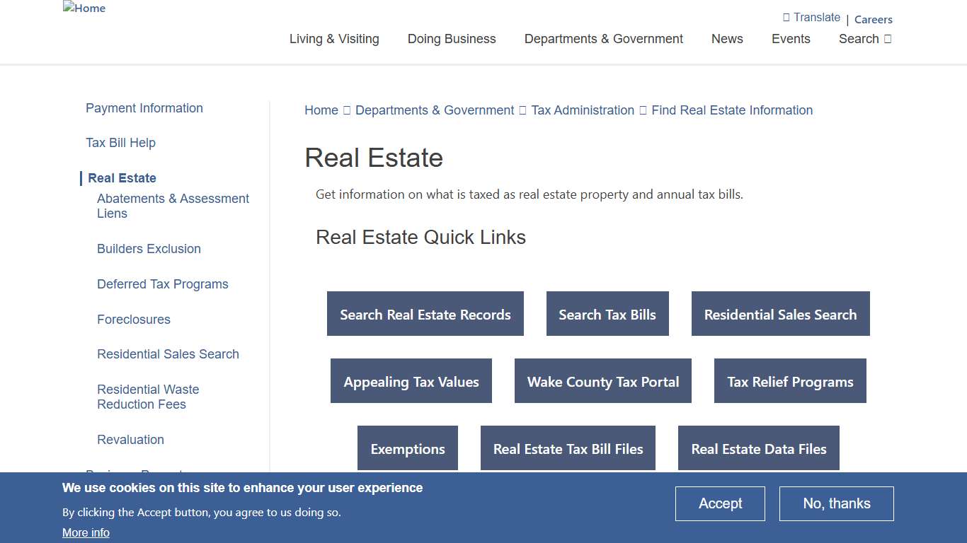 Real Estate | Wake County Government